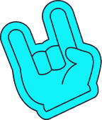 Rock Hand Sticker
