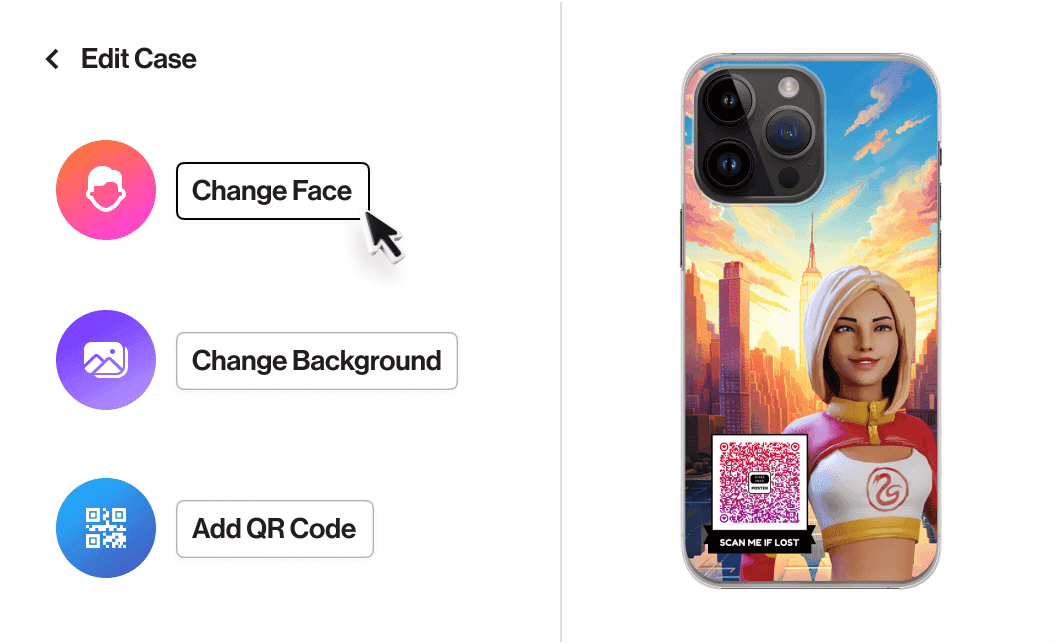 Design your Phone Case in the Item Editor